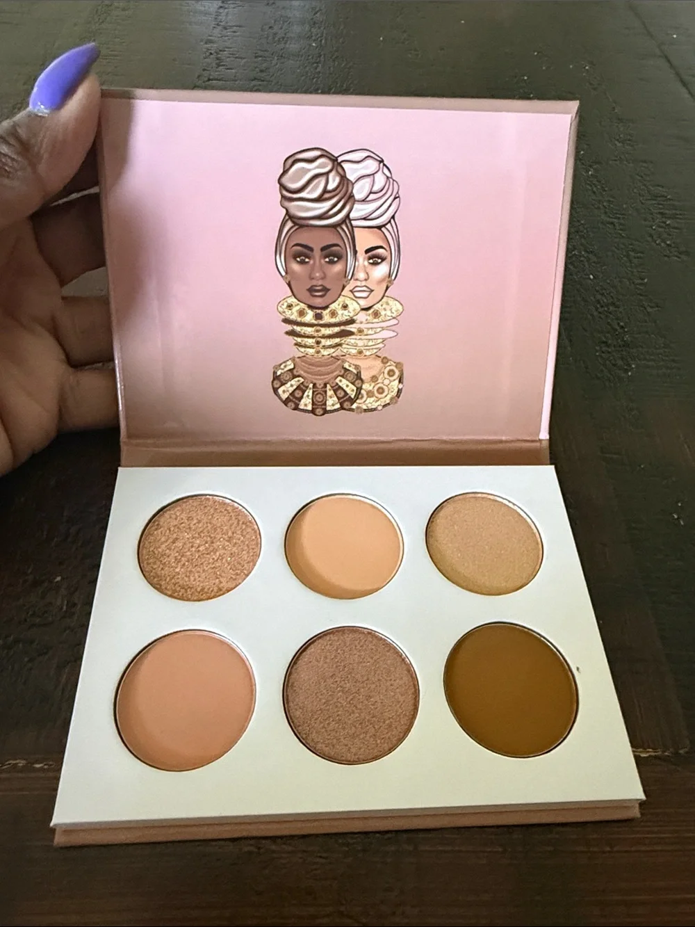 Juvia's Place The Nudes Eyeshadow Palette - Pink and Gold Artwork